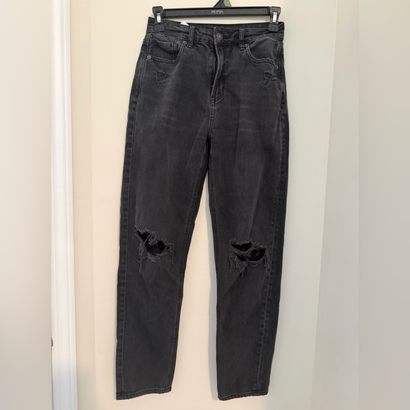 American Eagle Black Jeans Size 00 Regular Soft Stretch Denim - Picture 4 of 4